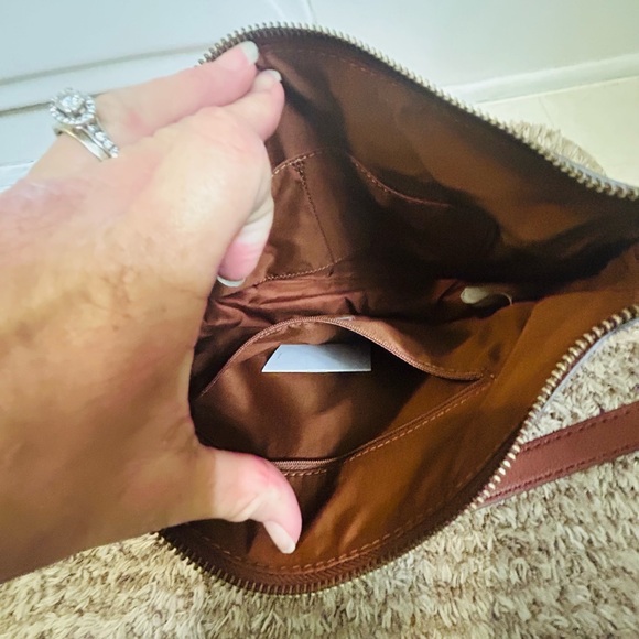 Fossil Skylar shoulder bag  Brandy Leather Bag Purse - Picture 5 of 11